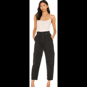 Agolde Mila High Rise Utility Tapered Pant, Washed Black. NWT, 32.